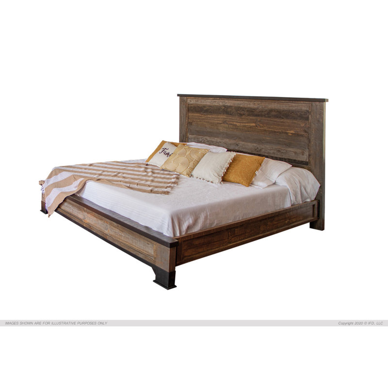 Enessa Solid Wood Standard Bed, Queen
