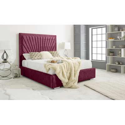 Aelfred Upholstered Velvet Bed