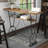 Isai Solid Wood Top Metal Base Dining Table-186830165