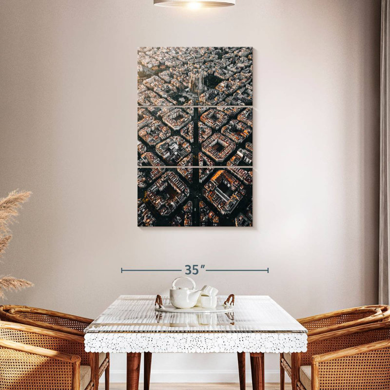 Sireci Barcelona Urban Planning, 45" H x 28" W