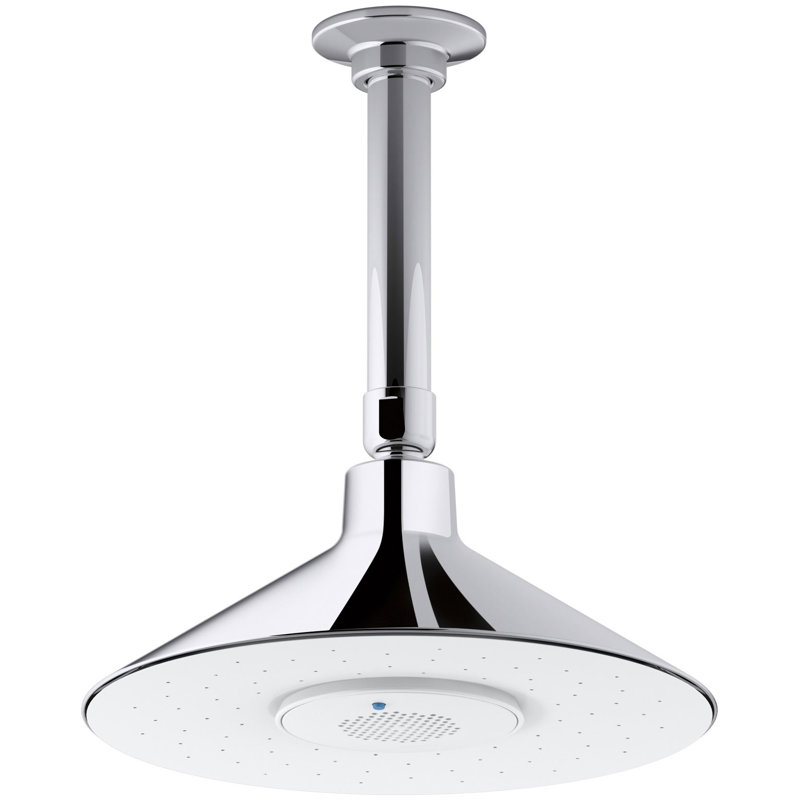 Moxie Rainhead with Wireless Speaker, Vibrant Brushed Nickel, 2.5 GPM