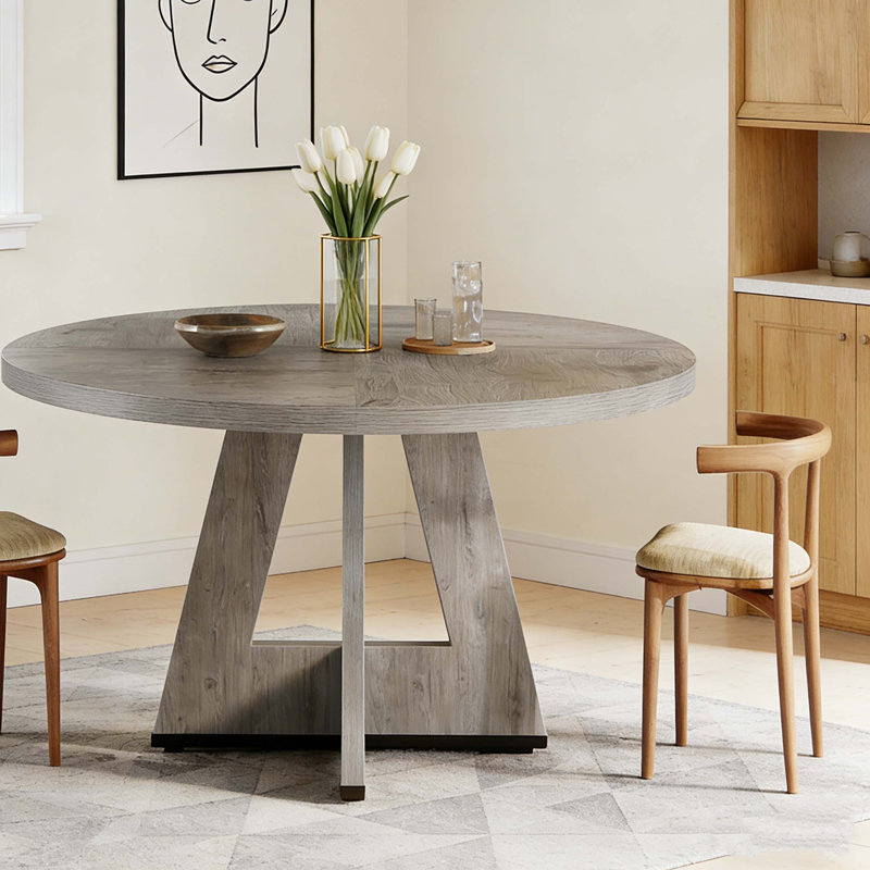 Table de salle à manger en bois, Gris