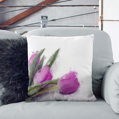 Floral Square Cushion