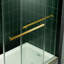 Porte de baignoire double coulissante sans cadre avec système de fermeture en douceur WOODBRIDGE, largeur de 56 à 60 po x hauteur de 62 po avec verre trempé transparent de 3/8 po (10 mm)-116190854
