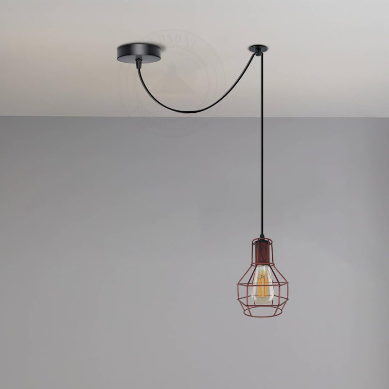 Antashia 1 - Light Pendant, Rustic Red, No
