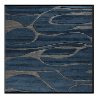 Tapis abstrait gris lavable à la machine