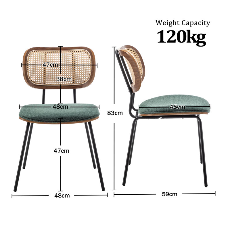 Antera Upholstered Dining Chair, Green