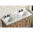 Annie 55'' Double Bathroom Vanity with Marble Top