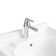 The Renovators Supply Inc. 23.62'' Gloss Square Bathroom Sink with Faucet and Overflow