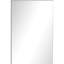 Armoire à miroir argentée - 15 po x 24 po, pour salle de bain, salon et salle de lavage, porte à charnières avec tablettes 15,03 po, 23,19 po et rangement de salle de bain
