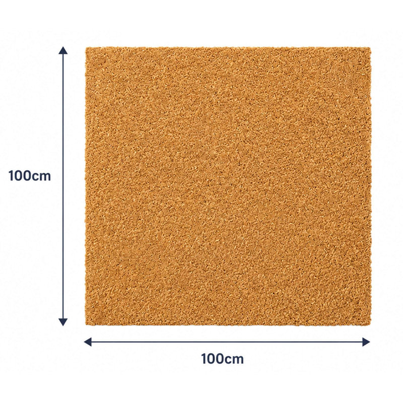 Natural Coconut Coir Doormat, Natural Coir Door Mat - 100cmx 100cm