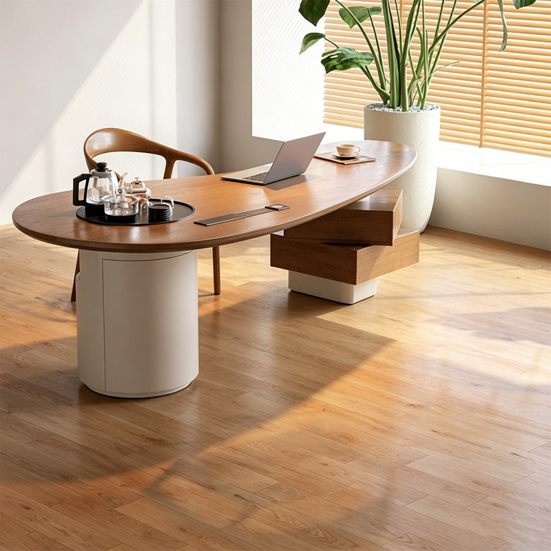 Bureau de direction et table basse 78,74 po, H 29,53 po x l 78,74 po x P 30,31 po