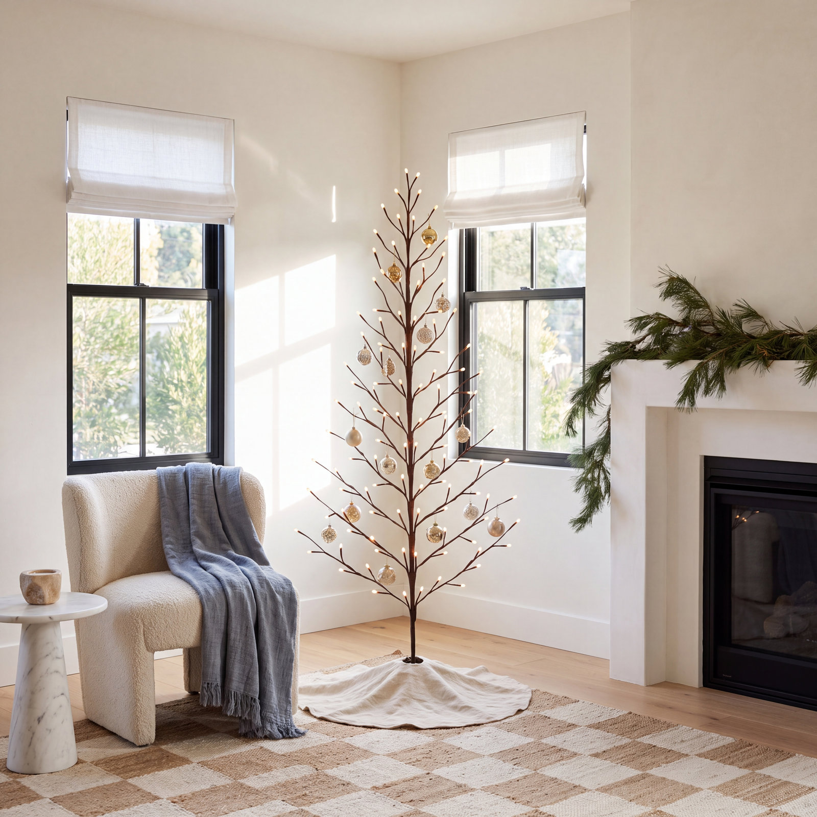 5' 2D Artificial Lighted Tree