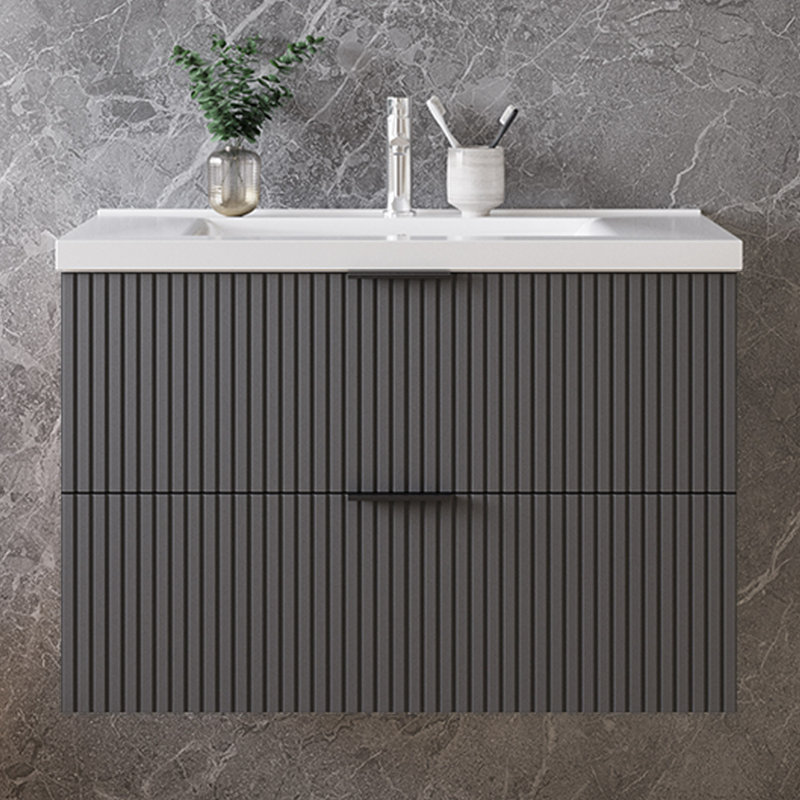 790mm Single Bathroom Vanity with Integrated Ceramic Basin