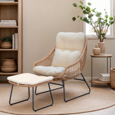 Chaises longues avec coussins Allexis