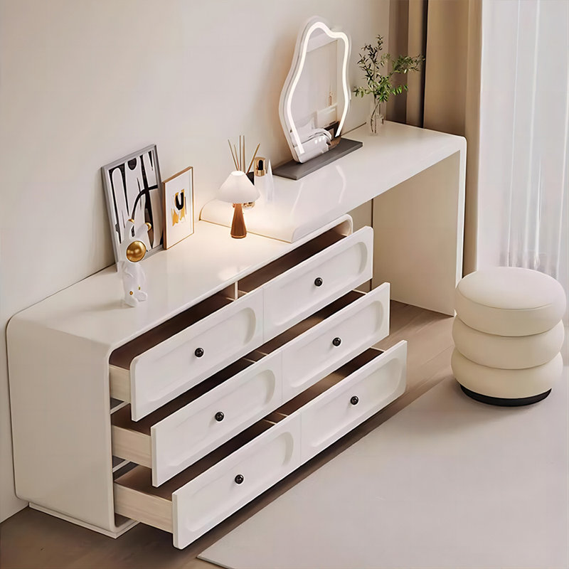 Makeup Vanity with Light mirror,6 drawers,1 chair