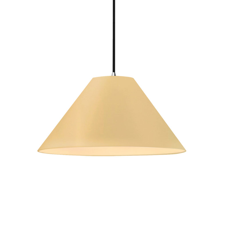Radiance - Luminaire suspendu 1 lumière Avola - Bisque - Bronze foncé - l 15 po x H 7,25 po - ampoule remplaçable - cordon noir