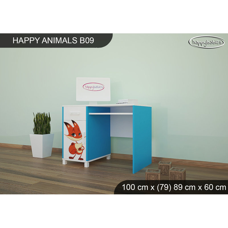 100cm Writing Desk, Blue
