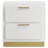 Sophia White 2-Drawer Nightstand-1742146999