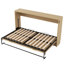 Lit escamotable simple TG avec rangement escamotable