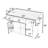Rolling Kitchen Island with Drop Leaf, Rack, Drawers and Charging Station-364973944