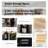 Rolling Kitchen Island with Storage, Rubber Wood Top, 3 Drawers, Slide-Out Shelves, and Internal Racks for Organized Cooking Spaces.-1740743306