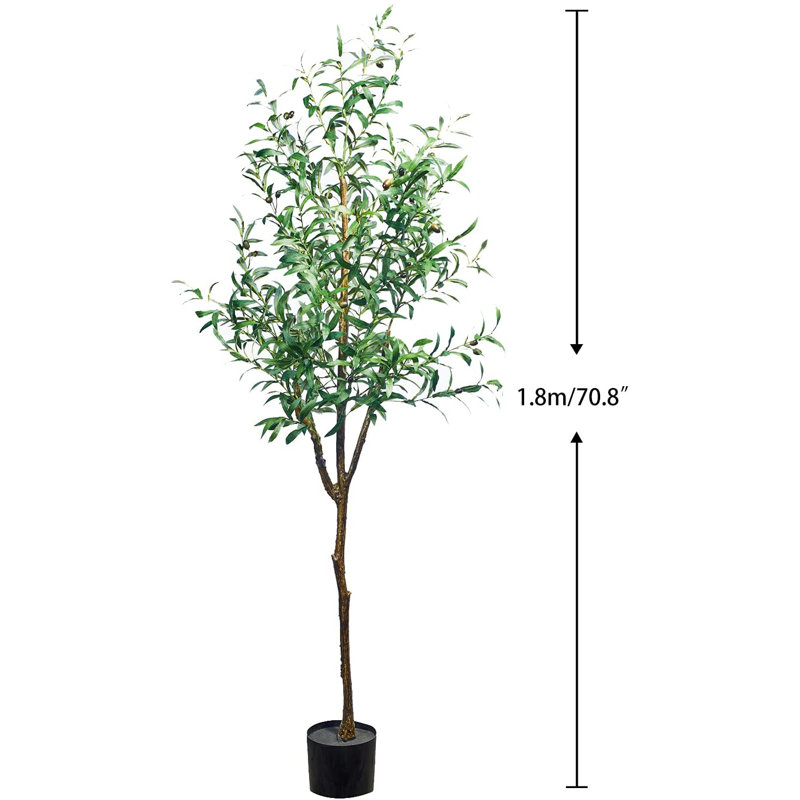 Olive artificielle en pot par Maydear, H 71 po x l 8 po x P 8 po