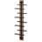 8 Bottle Wall Mounted Wine Bottle Rack in