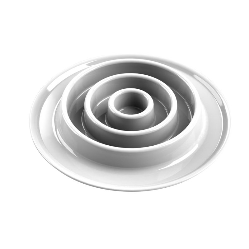 Alimentation moyenne lente en cercle concentrique Hohman, Blanc