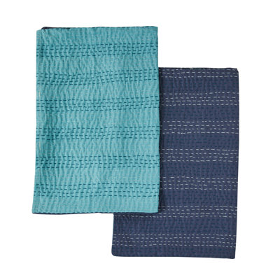 Reversible Kantha Pillow Shams