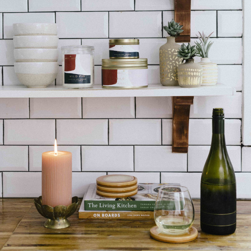 Stoneware Vases with Pattern, Taupe