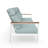 Townsend Metal Outdoor Sofa With Sunbrella Cushion-116233343