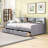  Katia Velvet Twin Daybed with Built-in Storage Drawers and Shelves-1610958064