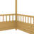 Kova Modern Wooden House Floor Bed with Roof Frame and Safety Guardrails-122489723