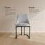 Chaise de salle à manger avec pieds en métal-911583867