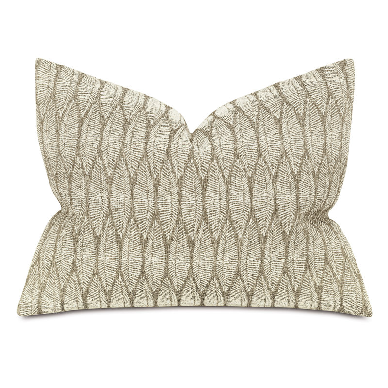Taie décorative à fermeture à glissière en mélange de coton Hawley, Standard