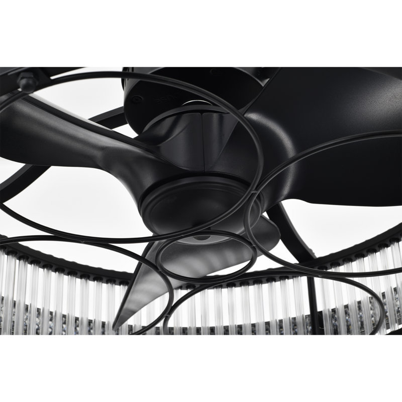 Ventilateur de plafond à 3 pales 27,6 "à DEL avec télécommande et ensemble d'éclairage inclus