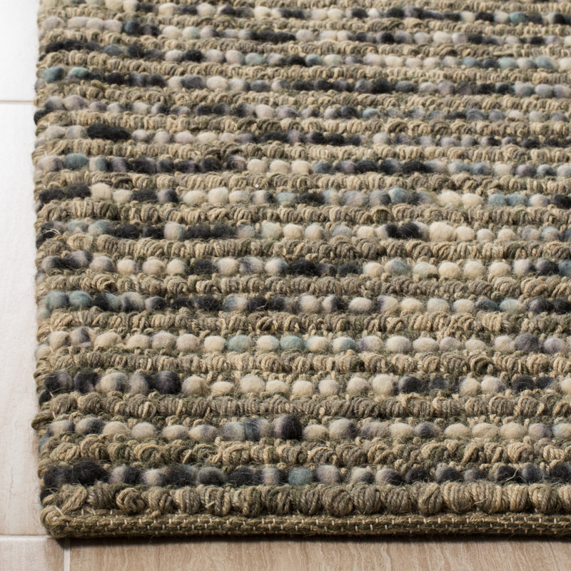 Ferrera Abstract Hand-Woven Jute/Sisal Area Rug, Runner 2'6" x 16'
