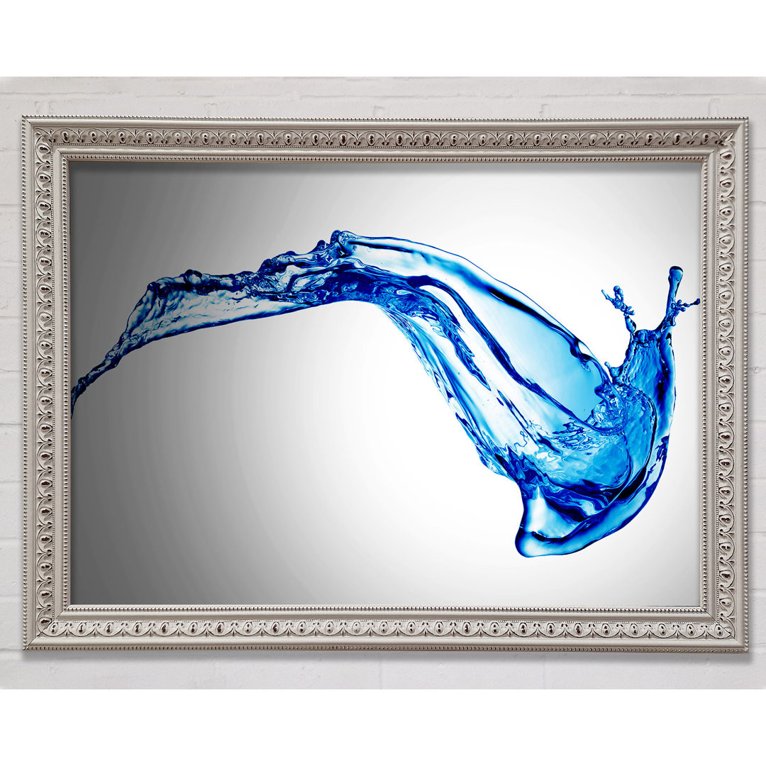 Blue Splash Motion - Einzelner Bilderrahmen Kunstdrucke