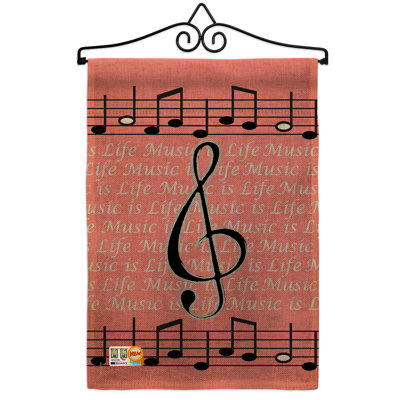 Double Sided 18.5'' H x 13'' W Polyester Flag Set