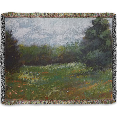 Woven Throw Blanket, End of the Day by Jeff Boutin