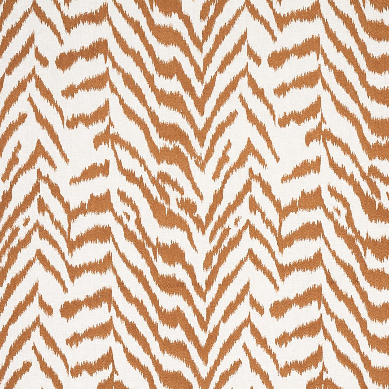 Quincy Embroidery On Linen Fabric, Toast