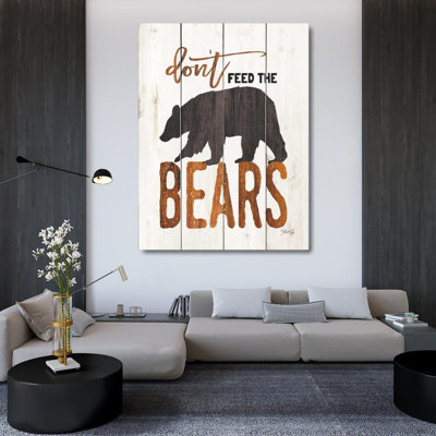 Trinx Rae, Marla Gallery Wrapped Canvas Art Titled: Dont Feed the Bears