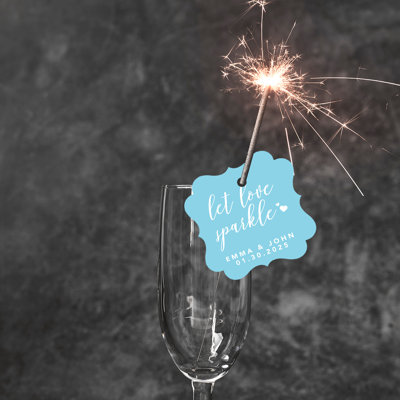 Cadre personnalisé sur mesure Let Love Sparkle
