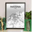Havana City Map - No Frame Print-1255606358