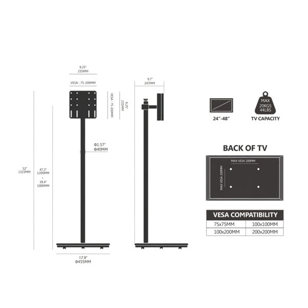 Dimensions du produit