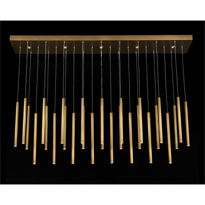 Luminaire suspendu en laiton Hans-Trente-cinq lumières Hans