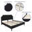 Aluino Tufted Platform Bed with 10 Inch Pocket Spring Mattress-863354454-863354458