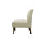 Chaise d'appoint moderne, fauteuil sans accoudoirs avec pieds en bois, beige