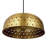 17.75"W Shylie 1-Light Large Metallic Dome Pendant with Star-shaped Cutouts-341689139